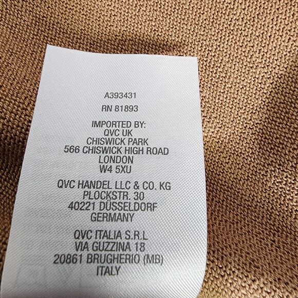 Isaac Mizrahi Live Womens Sweater Tank Sz 3X Brown Knit Ribbed Crew Neck A393431 - Picture 8 of 8